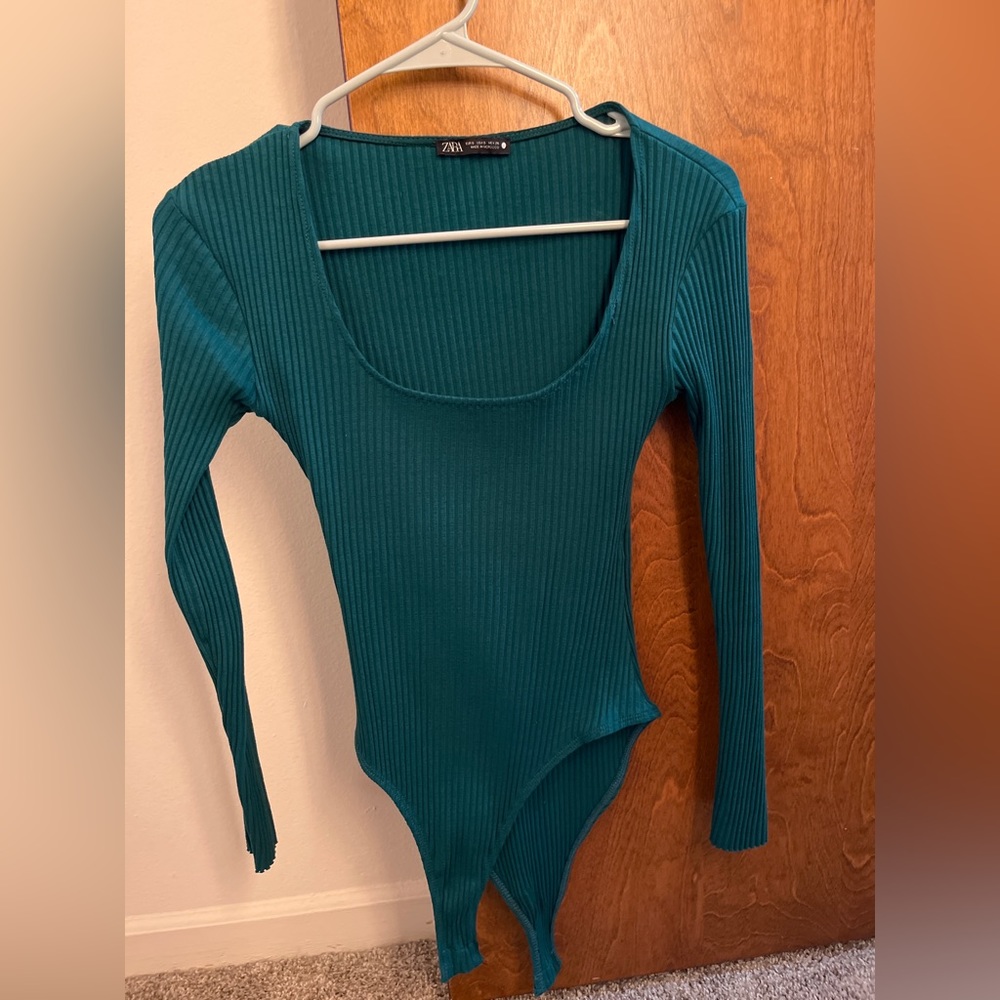 Zara square neck bodysuit